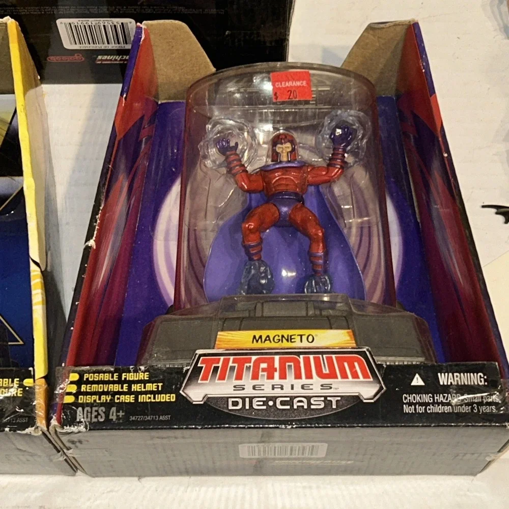 Wolverine, Magneto,‎ Sandman Die-Cast Titanium Series Figure Collectible Hasbro
